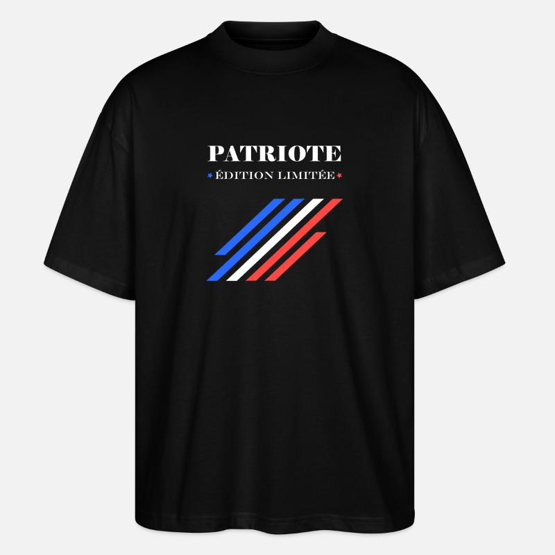 Patriot Limitierte Auflage - Stanley/Stella Oversized Unisex Bio T-Shirt Blaster 2.0 - Schwarz