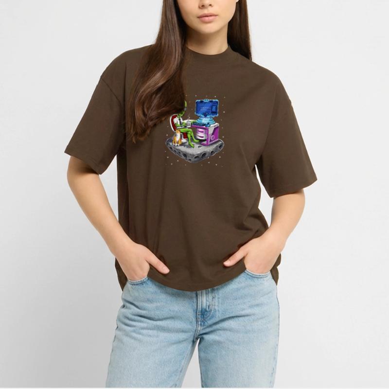 Programmeur extraterrestre de l’espace T-shirt bio Blaster 2.0 coupe oversize Stanley/Stella Unisexe