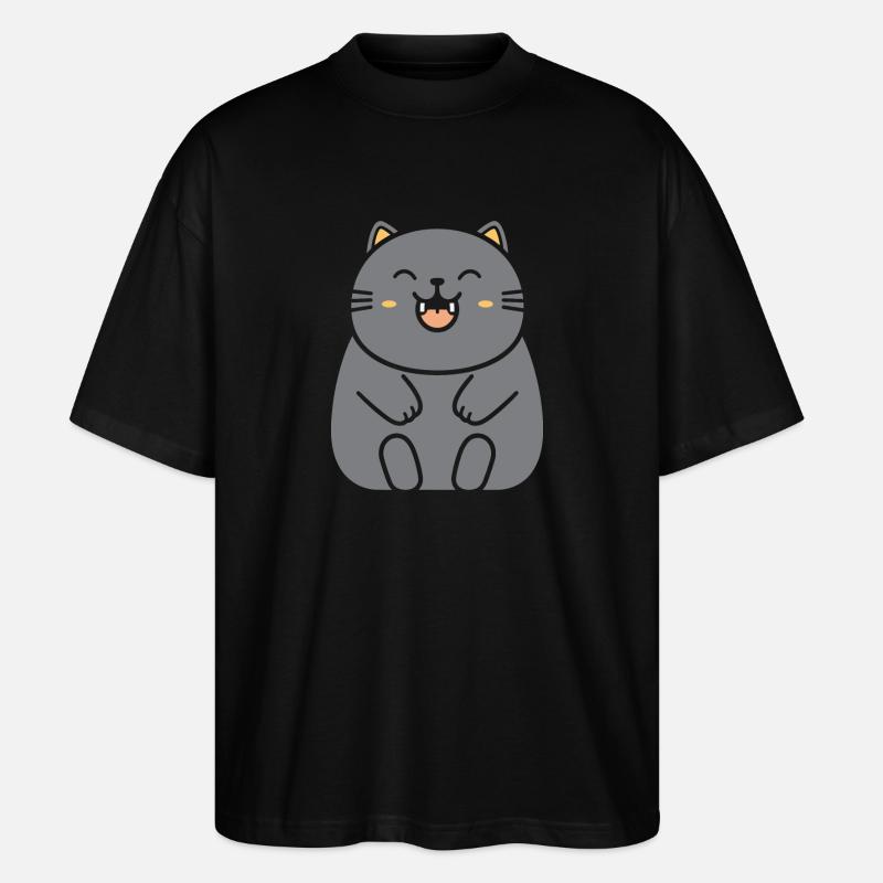 Chat - T-shirt bio Blaster 2.0 coupe oversize Stanley/Stella Unisexe - noir