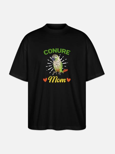 Molina Parakeet Parrot Bird Parakeet - Stanley/Stella Oversized Unisex Organic T-shirt Blaster 2.0 - black