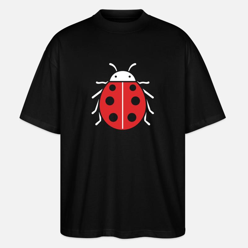 Ladybug - Stanley/Stella Oversized Unisex Organic T-shirt Blaster 2.0 - black