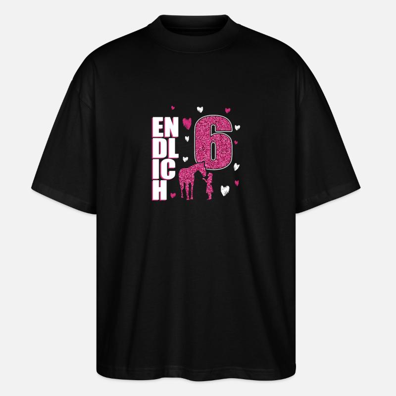 Enfin 6 poneys - T-shirt bio Blaster 2.0 coupe oversize Stanley/Stella Unisexe - noir