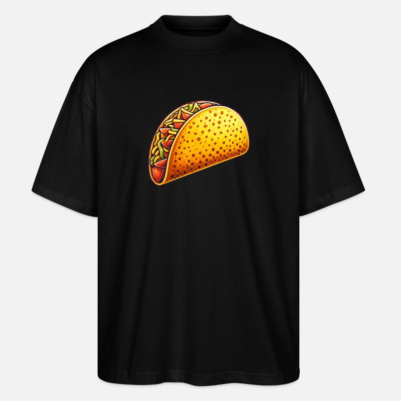 Taco Schale - Stanley/Stella Oversized Unisex Bio T-Shirt Blaster 2.0 - Schwarz