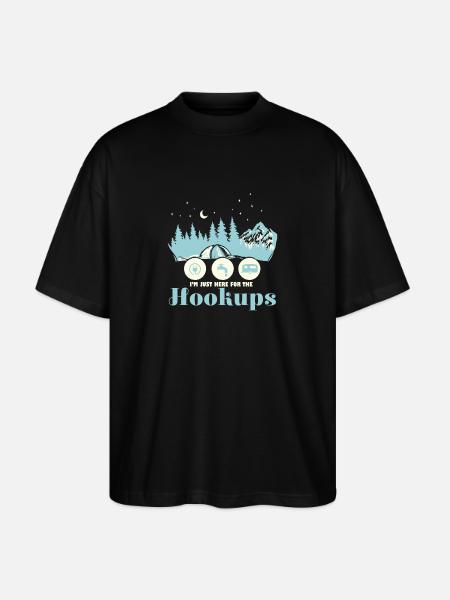 Motorhome I'm Just Here For the Hookups RV - Stanley/Stella Oversized Unisex Organic T-shirt Blaster 2.0 - black