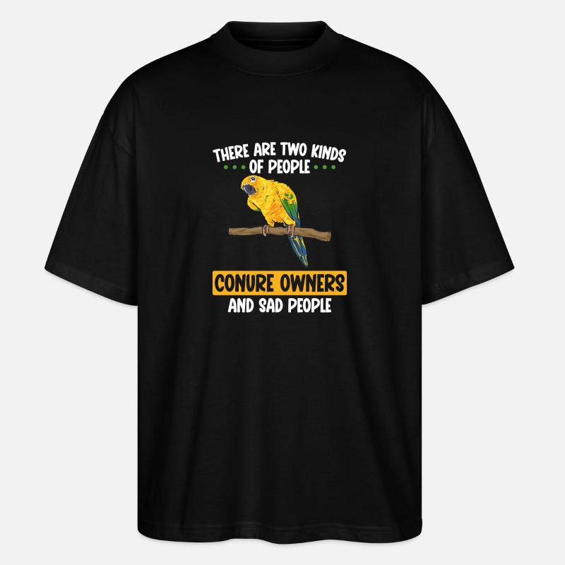 Perruche Perroquet Perruche Oiseau - T-shirt bio Blaster 2.0 coupe oversize Stanley/Stella Unisexe - noir