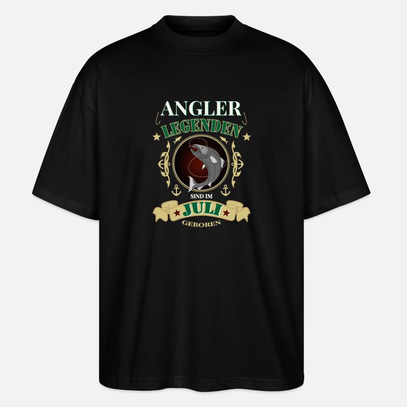 Angler Juli Legenden - Stanley/Stella Oversized Unisex Bio T-Shirt Blaster 2.0 - Schwarz