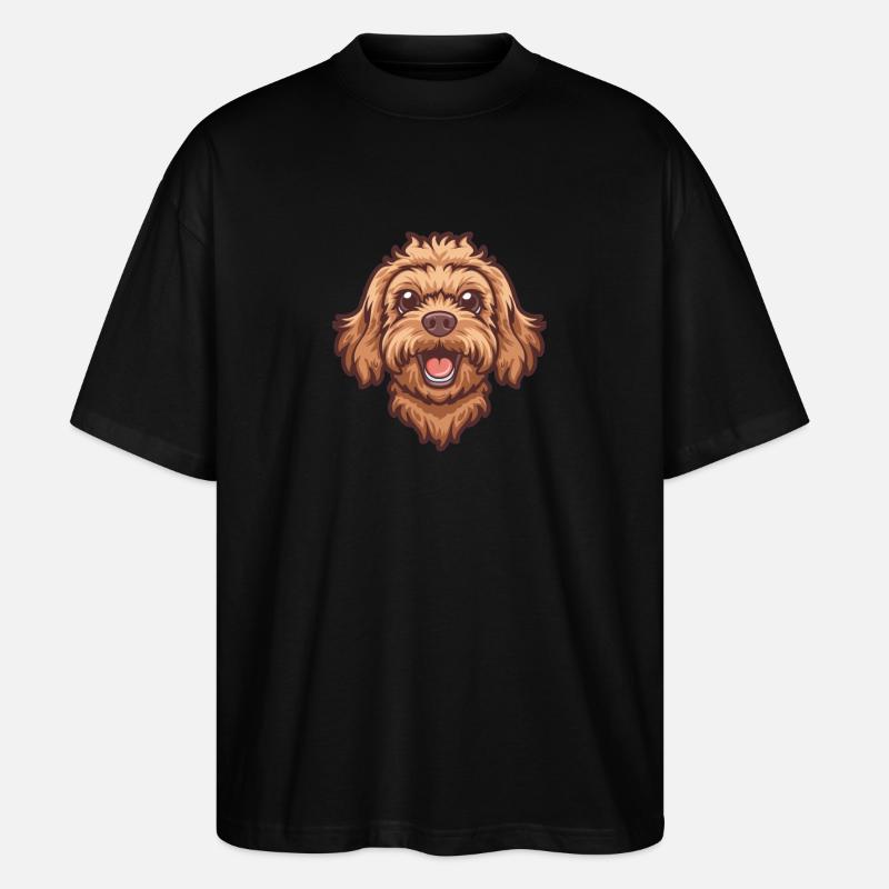 Cavapoo | Cavoodle | Cartoon Artwork - Stanley/Stella Oversized Unisex Bio T-Shirt Blaster 2.0 - Schwarz