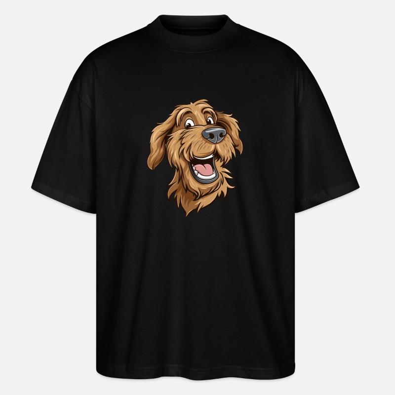 Labradoodle | Cartoon Artwork - Stanley/Stella Oversized Unisex Bio T-Shirt Blaster 2.0 - Schwarz