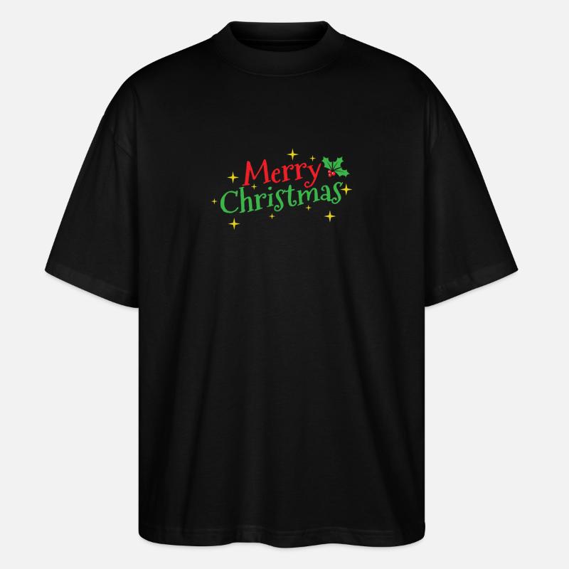 Joyeux Noël Weihnachten - T-shirt bio Blaster 2.0 coupe oversize Stanley/Stella Unisexe - noir