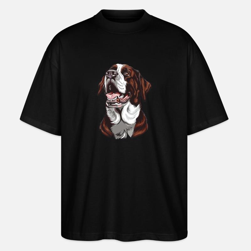 Tornjak | Cartoon Artwork - Stanley/Stella Oversized Unisex Bio T-Shirt Blaster 2.0 - Schwarz