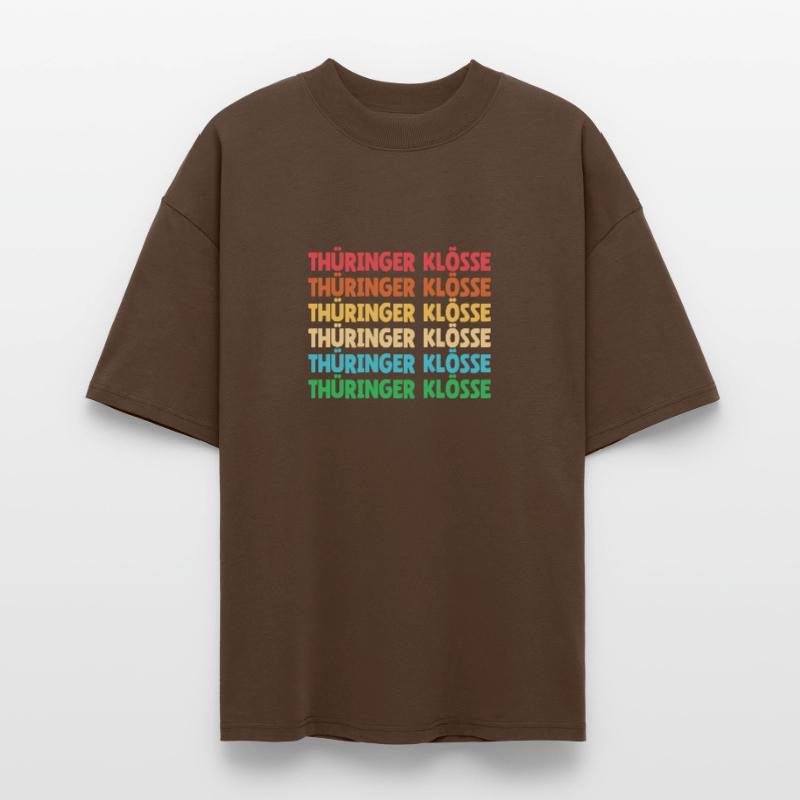 Cuisine allemande, boulettes, Thuringe, dialecte, dialecte T-shirt bio Blaster 2.0 coupe oversize Stanley/Stella Unisexe