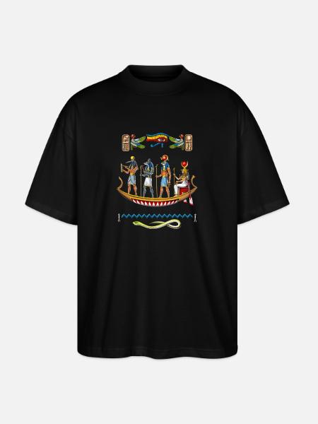 Ancient Egyptian Mythology Gods - Stanley/Stella Oversized Unisex Organic T-shirt Blaster 2.0 - black