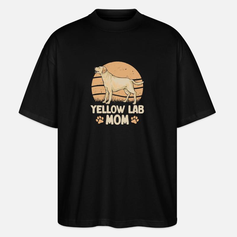 Labrador retriever jaune - T-shirt bio Blaster 2.0 coupe oversize Stanley/Stella Unisexe - noir
