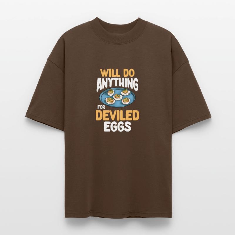 Stuffed Eggs Deviled Eggs Stanley/Stella Oversized Unisex Organic T-shirt Blaster 2.0