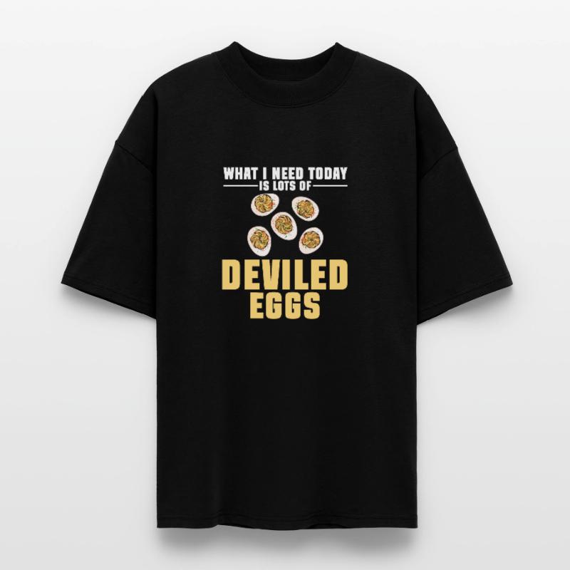 Stuffed Eggs Deviled Eggs Stanley/Stella Oversized Unisex Organic T-shirt Blaster 2.0