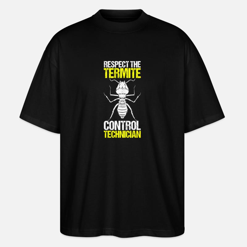 Schädlingsbekämpfung Kammerjäger - Stanley/Stella Oversized Unisex Bio T-Shirt Blaster 2.0 - Schwarz