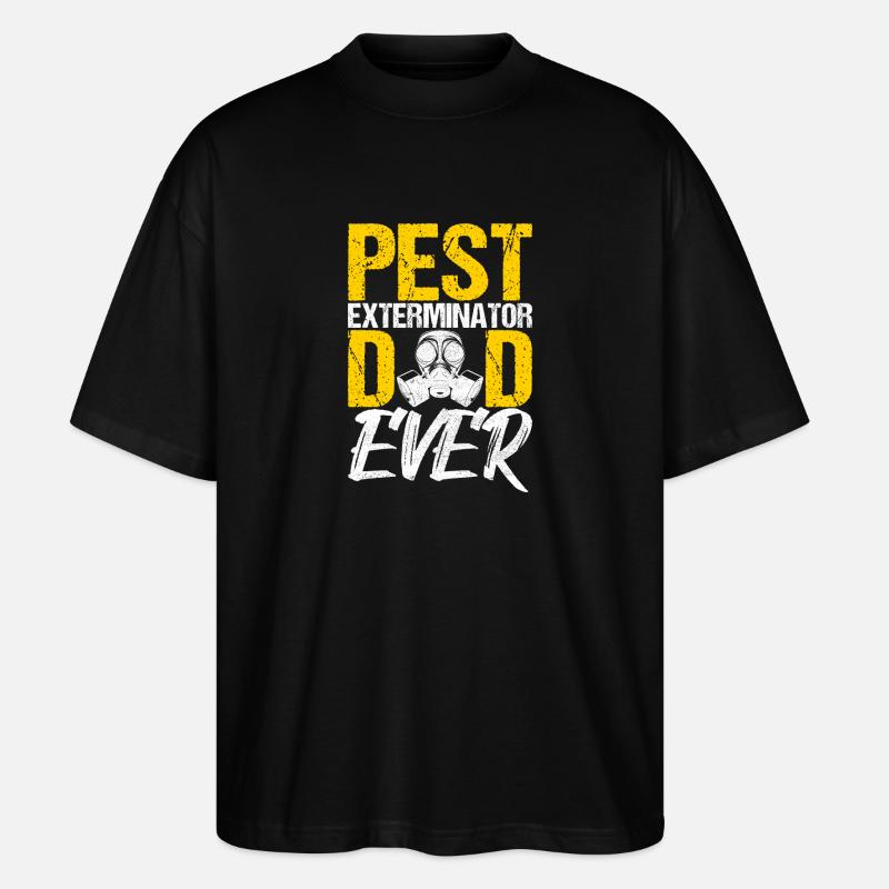 Pest Control Exterminator - Stanley/Stella Oversized Unisex Organic T-shirt Blaster 2.0 - black