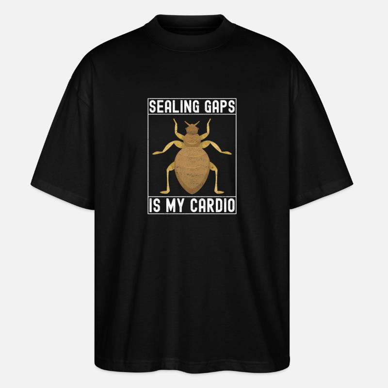 Schädlingsbekämpfung Kammerjäger - Stanley/Stella Oversized Unisex Bio T-Shirt Blaster 2.0 - Schwarz