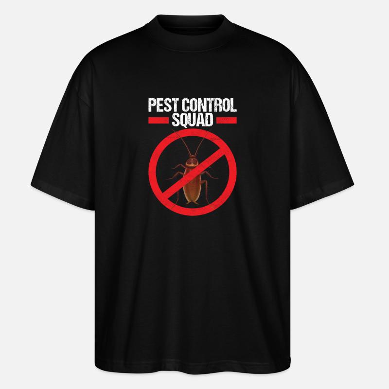 Pest Control Exterminator - Stanley/Stella Oversized Unisex Organic T-shirt Blaster 2.0 - black