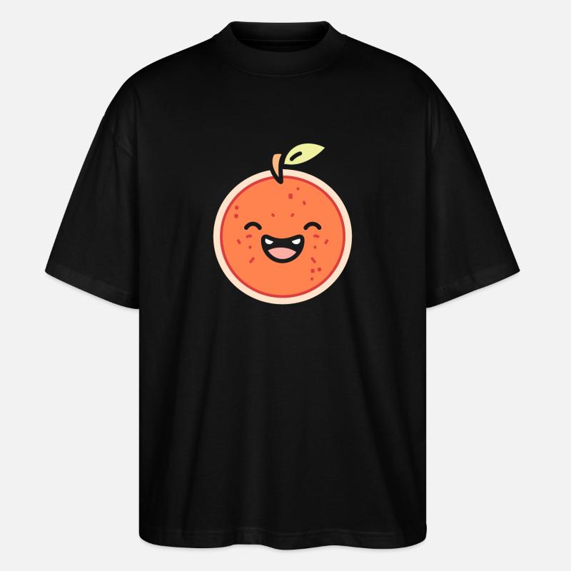 Grapefruit - Stanley/Stella Oversized Unisex Organic T-shirt Blaster 2.0 - black