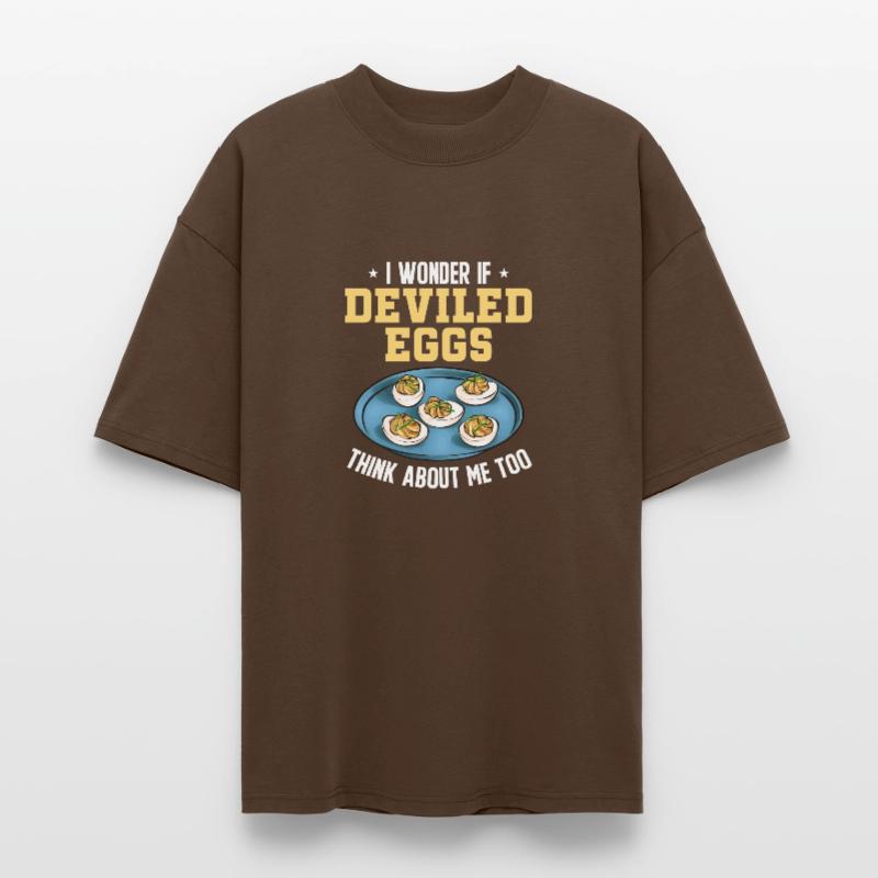 Stuffed Eggs Deviled Eggs Stanley/Stella Oversized Unisex Organic T-shirt Blaster 2.0