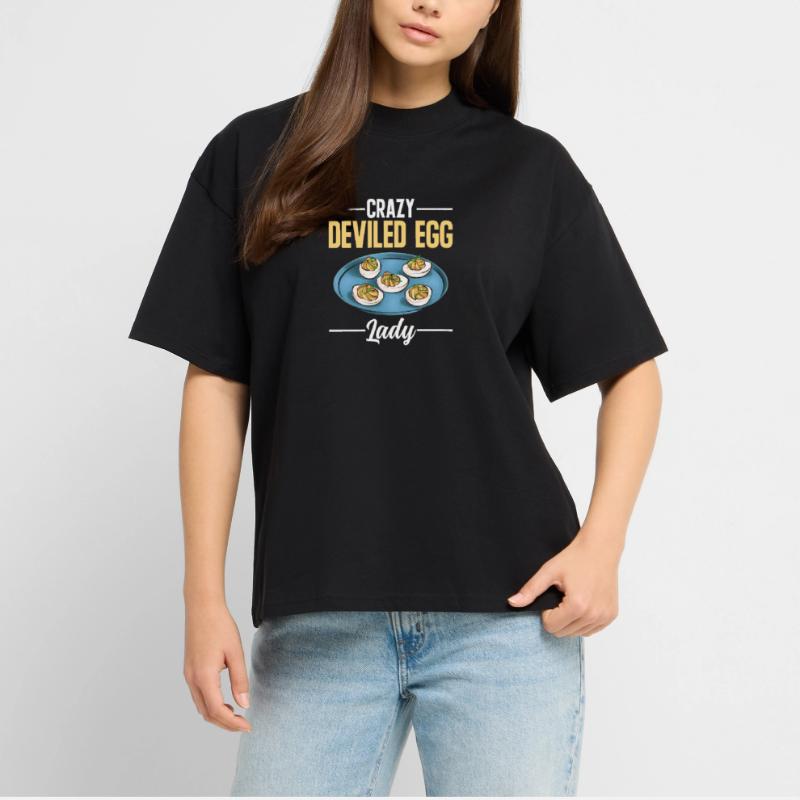 Stuffed Eggs Deviled Eggs Stanley/Stella Oversized Unisex Organic T-shirt Blaster 2.0
