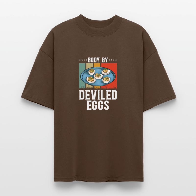 Stuffed Eggs Deviled Eggs Stanley/Stella Oversized Unisex Organic T-shirt Blaster 2.0