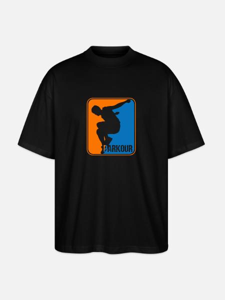 Parkour Sport Logo - Stanley/Stella Oversized Unisex Organic T-shirt Blaster 2.0 - black