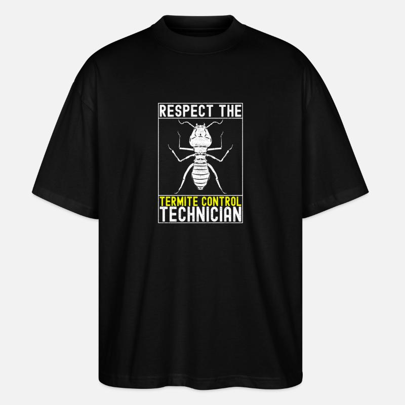 Pest Control Exterminator - Stanley/Stella Oversized Unisex Organic T-shirt Blaster 2.0 - black