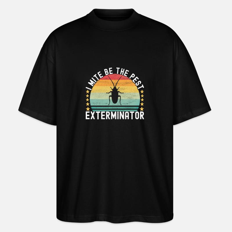 Pest Control Exterminator - Stanley/Stella Oversized Unisex Organic T-shirt Blaster 2.0 - black
