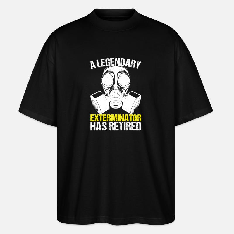 Pest Control Exterminator - Stanley/Stella Oversized Unisex Organic T-shirt Blaster 2.0 - black
