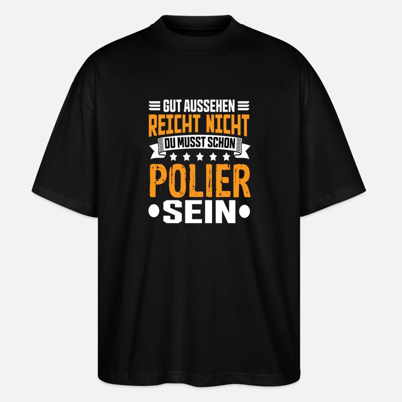 Polier - Stanley/Stella Oversized Unisex Bio T-Shirt Blaster 2.0 - Schwarz