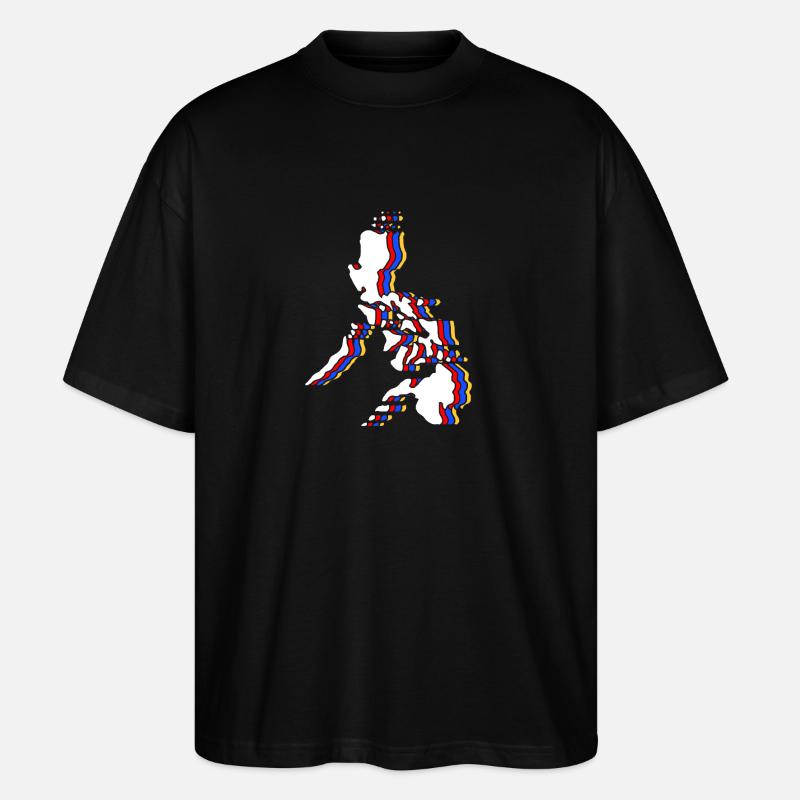 Philippinisch Philippinen - Stanley/Stella Oversized Unisex Bio T-Shirt Blaster 2.0 - Schwarz