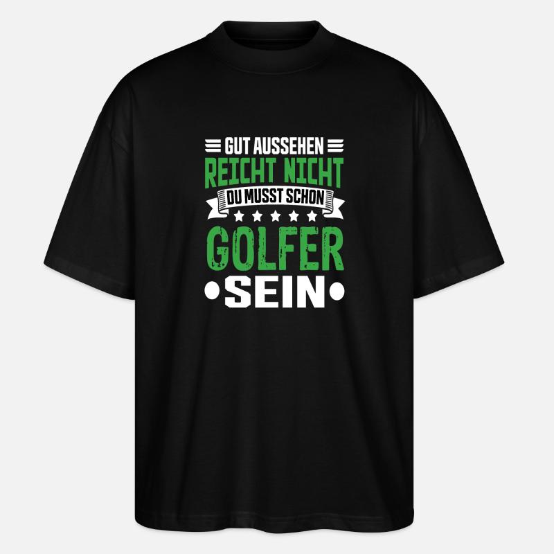 Golfer - Stanley/Stella Oversized Unisex Bio T-Shirt Blaster 2.0 - Schwarz