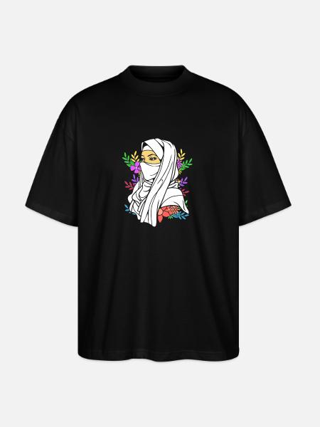 Muslimsk islam Muslimsk Muslima Eid Mubarak - Stanley/Stella Oversize Unisex Øko T-shirt Blaster 2.0 - sort