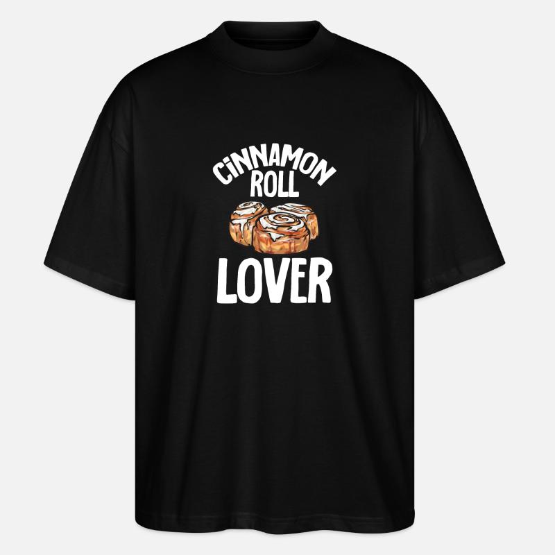 Cinnamon roll - Stanley/Stella Oversized Unisex Organic T-shirt Blaster 2.0 - black