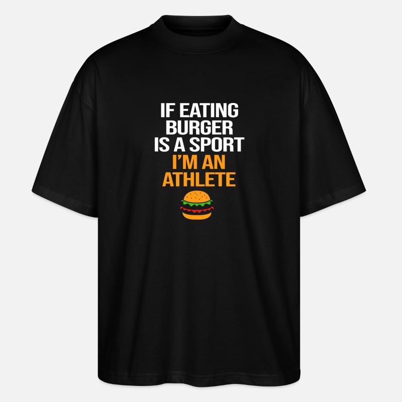 Cheeseburger - T-shirt bio Blaster 2.0 coupe oversize Stanley/Stella Unisexe - noir