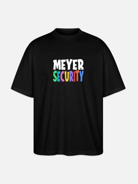 Meyer Safety Family Gift - Stanley/Stella Oversized Unisex Organic T-shirt Blaster 2.0 - black