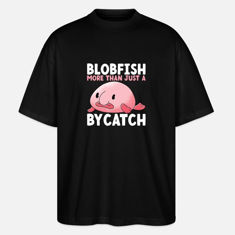 Poisson blob mignon poisson laid - T-shirt bio Blaster 2.0 coupe oversize Stanley/Stella Unisexe - noir