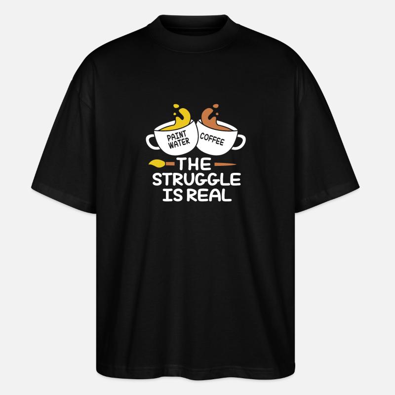 Painter - Stanley/Stella Oversized Unisex Organic T-shirt Blaster 2.0 - black
