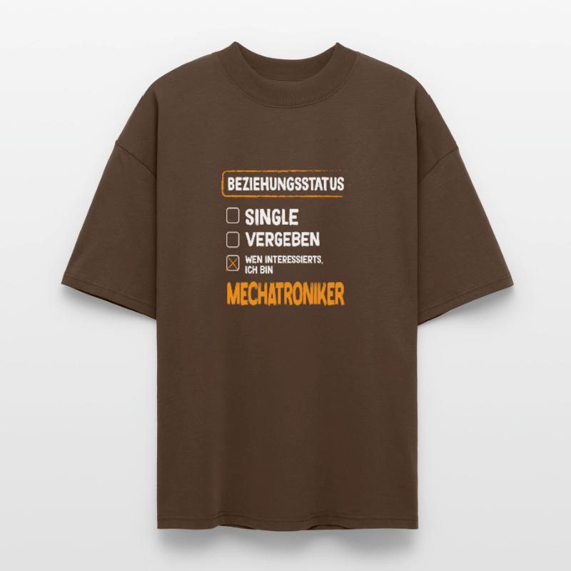 Technicien en mécatronique Statut de la relation Technicien en mécatronique T-shirt bio Blaster 2.0 coupe oversize Stanley/Stella Unisexe
