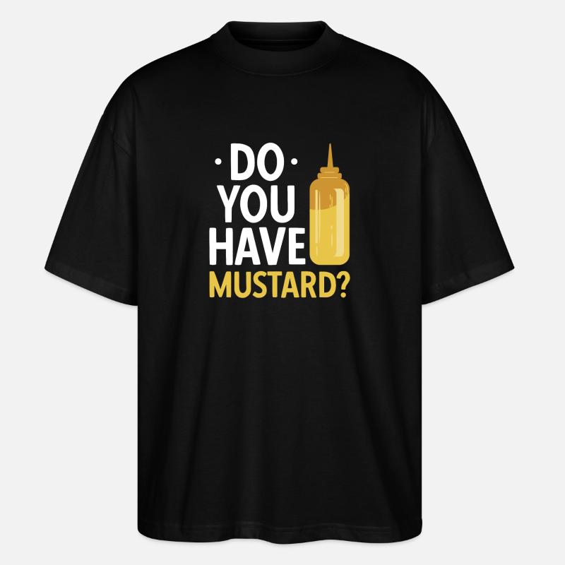 Senf Mustard - Stanley/Stella Oversized Unisex Bio T-Shirt Blaster 2.0 - Schwarz