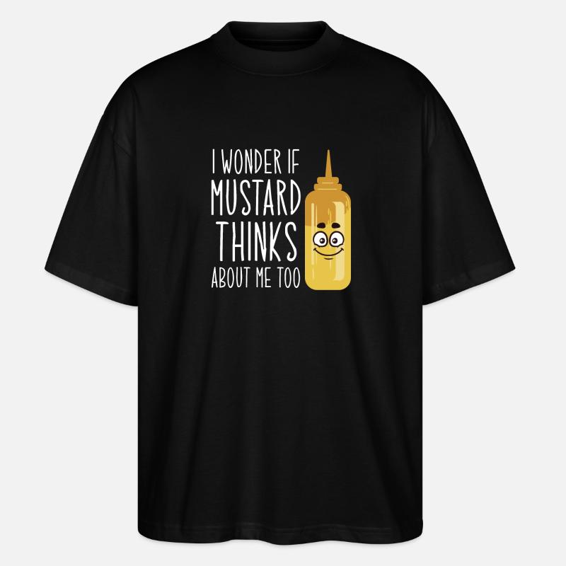 Senf Mustard - Stanley/Stella Oversized Unisex Bio T-Shirt Blaster 2.0 - Schwarz