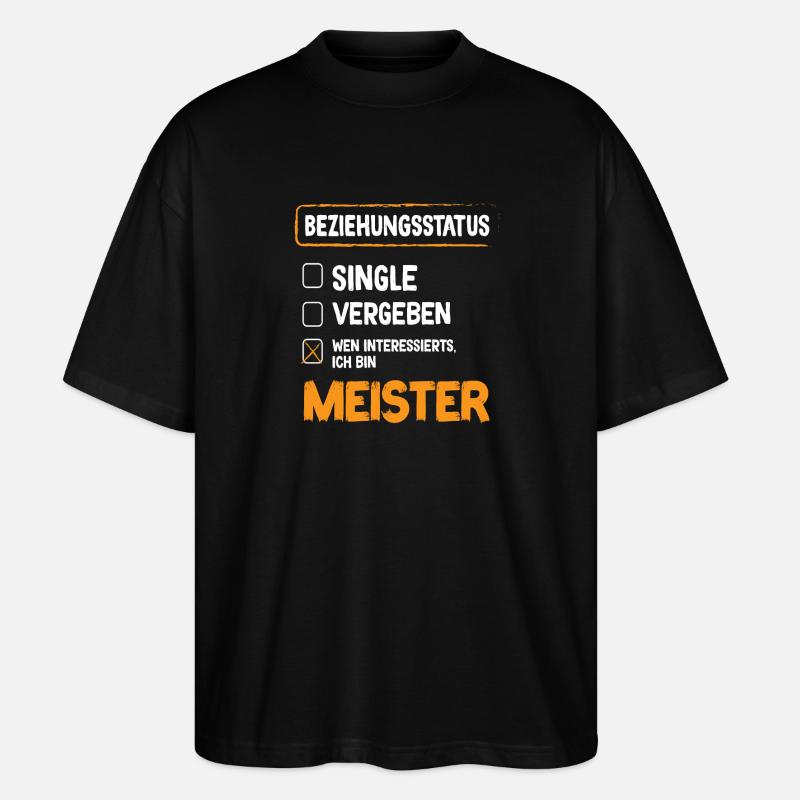 Master Relationship Status Master Craft - Stanley/Stella Oversized Unisex Organic T-shirt Blaster 2.0 - black