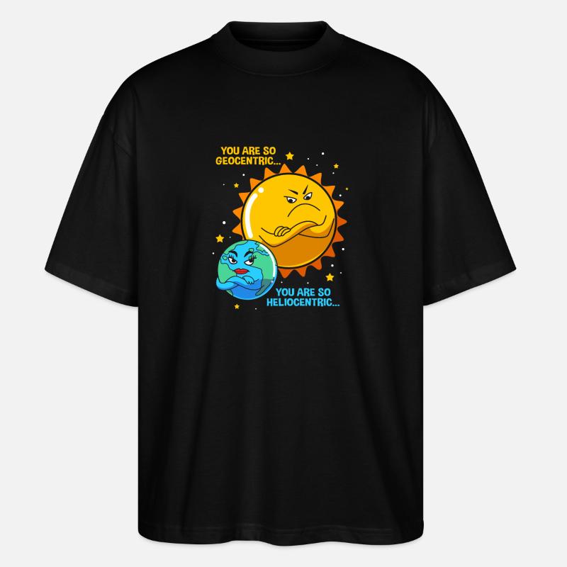 Solar System Universe - Stanley/Stella Oversized Unisex Organic T-shirt Blaster 2.0 - black