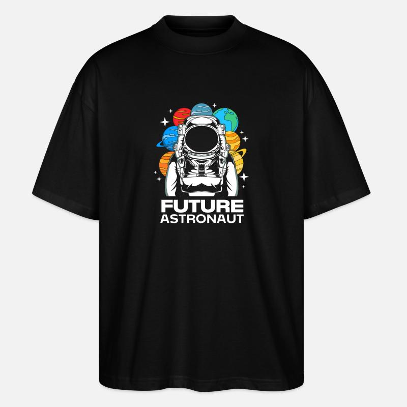 Univers Système Solaire - T-shirt bio Blaster 2.0 coupe oversize Stanley/Stella Unisexe - noir