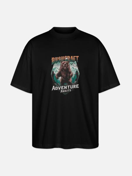 Bushcraft - Stanley/Stella Oversized Unisex Bio T-Shirt Blaster 2.0 - Schwarz