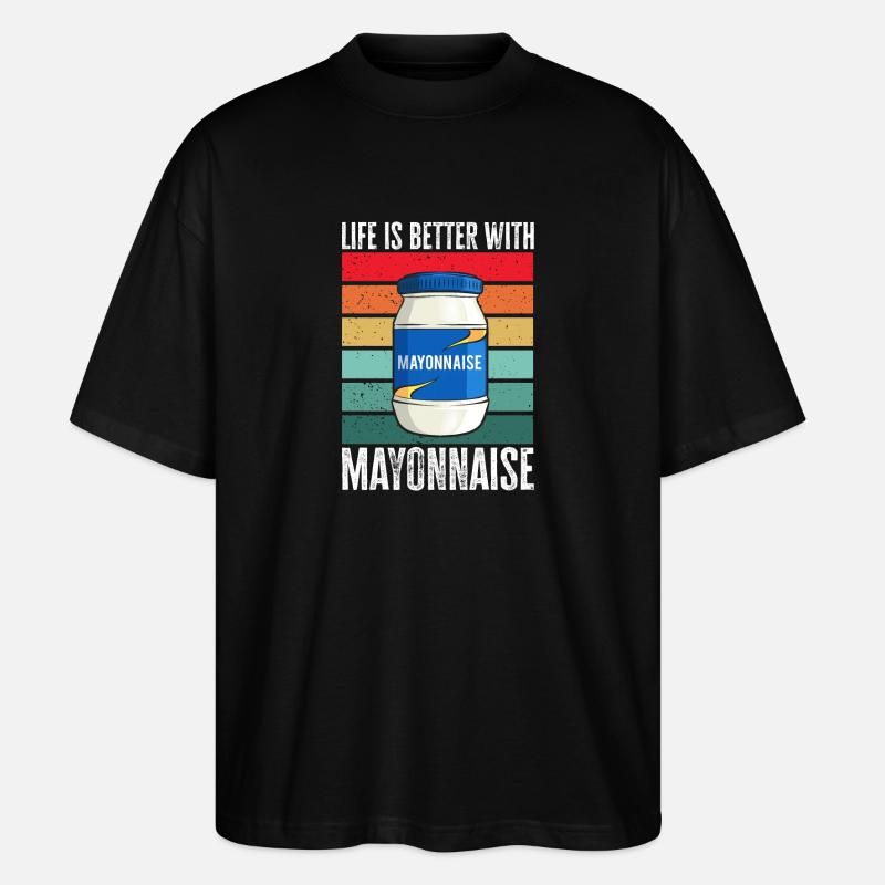 Mayonnaise - Stanley/Stella Oversized Unisex Bio T-Shirt Blaster 2.0 - Schwarz