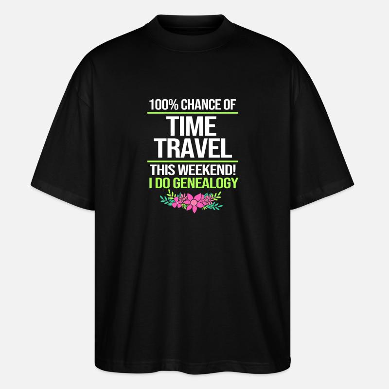 Stammbaum Genealogie - Stanley/Stella Oversized Unisex Bio T-Shirt Blaster 2.0 - Schwarz