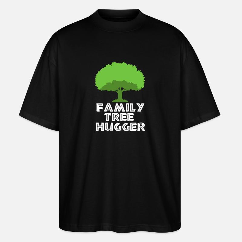 Stammbaum Genealogie - Stanley/Stella Oversized Unisex Bio T-Shirt Blaster 2.0 - Schwarz
